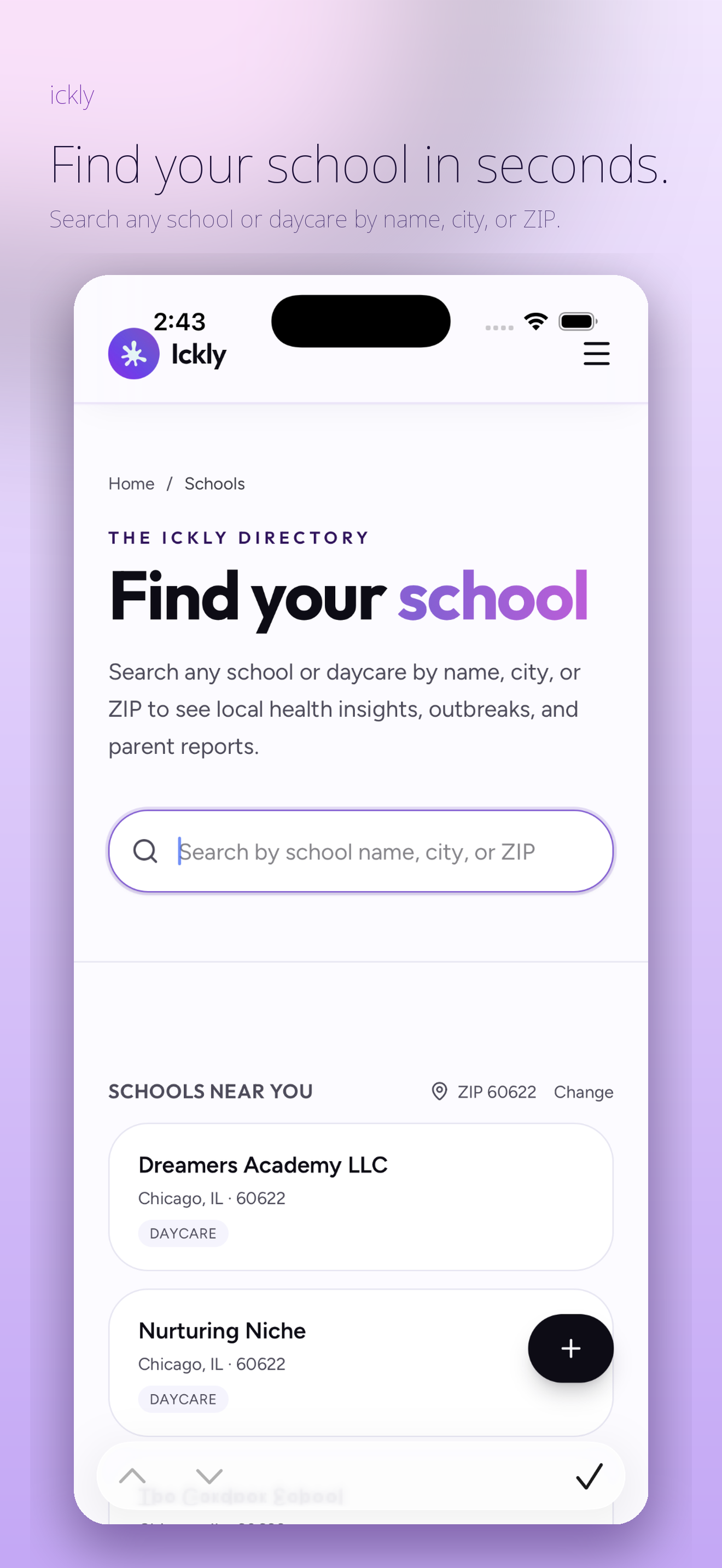 Nearby directory